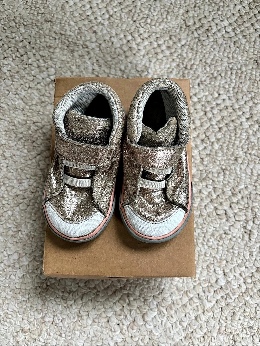 See Kai Run basics Belmont II Girls US 5 Rose Gold High-Top Sneakers